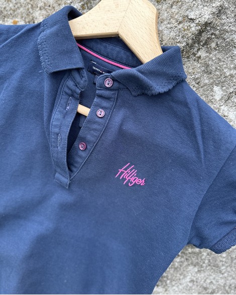 Polo triko dětské Tommy Hilfiger tmavě modré